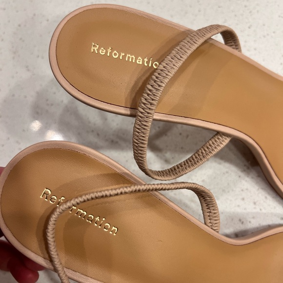 Reformation Beige Strappy Sandals - Picture 3 of 5